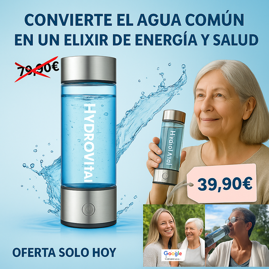 HYDROVITAL™️ 🌊 Botella de Agua Hidrogenada